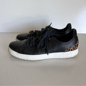 Cole Haan GP Leather & Cow Hair Tennis Sneakers